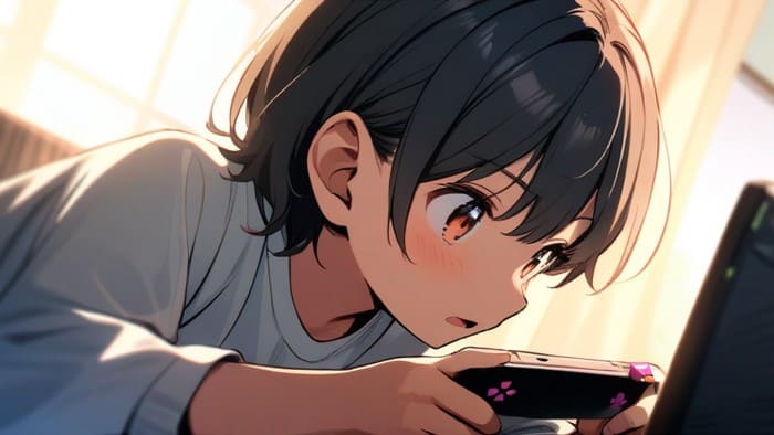 イメージ画像 ゲームで遊ぶ少年