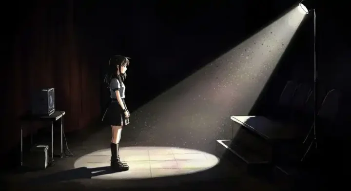 ステージ裏に立つ一人のアイドル