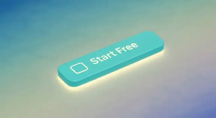 無料体験のボタンが表示されたスマホ