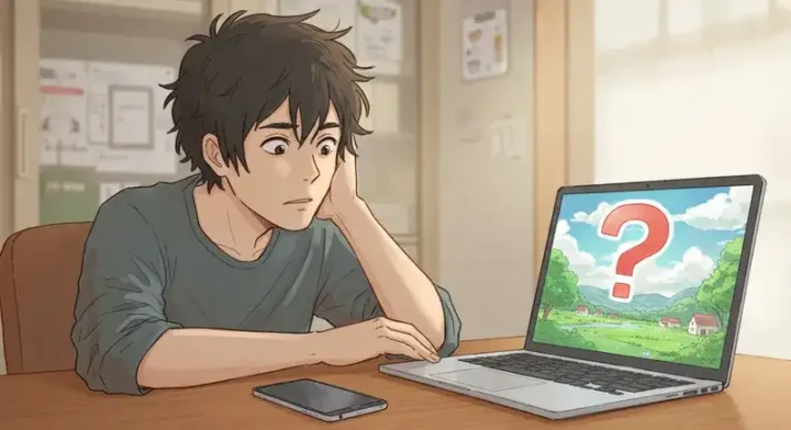 トラブルに困るPCユーザーの様子
