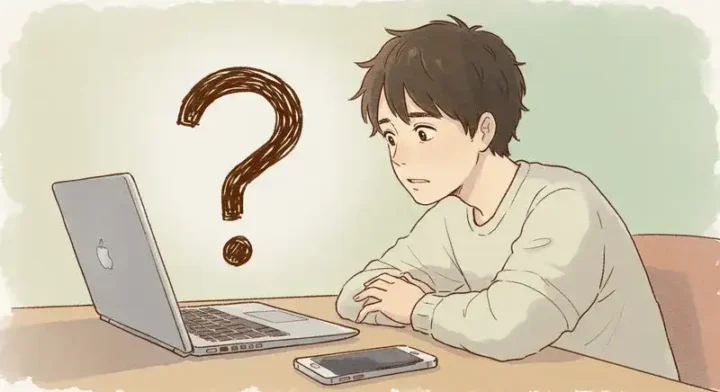 トラブルに困るPCユーザーの様子