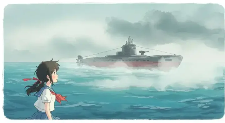 霧の中の潜水艦と艦娘