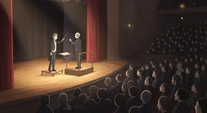 指揮者交代に戸惑う観客