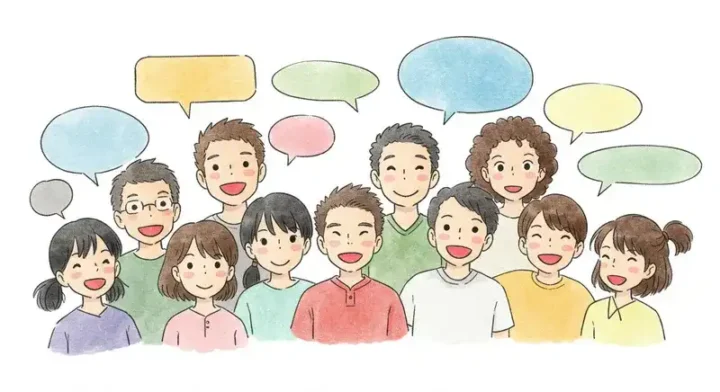 意見交換をするプレイヤーたち