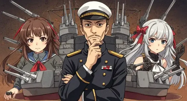 悩む指揮官と、3人の艦船少女たち