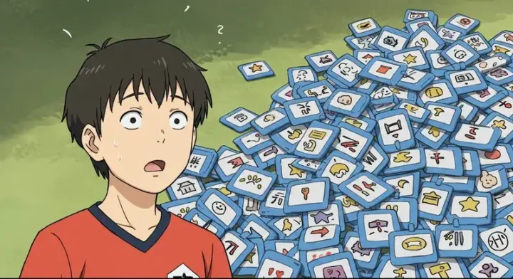 同じ名前のタグの山に驚く人物