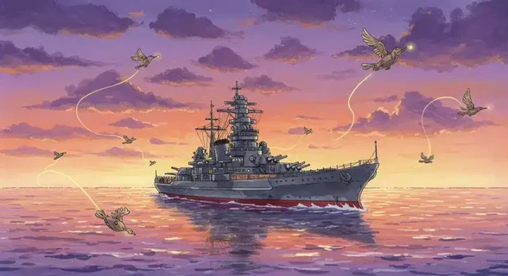 アズレンMETAの世界観を表す艦船イメージ
