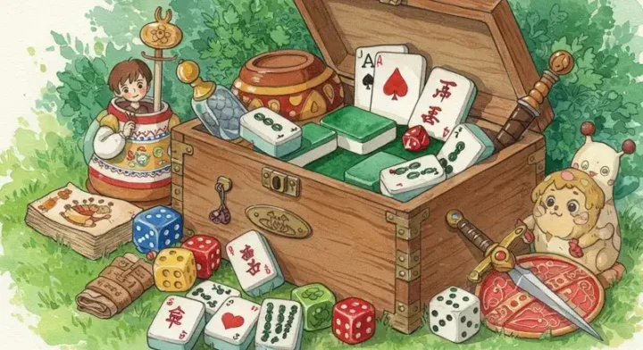 RPG要素などがある、一風変わった無料麻雀ゲーム