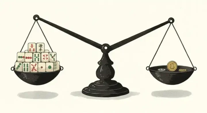 課金なしでも公平に遊べる無料麻雀ゲームの天秤