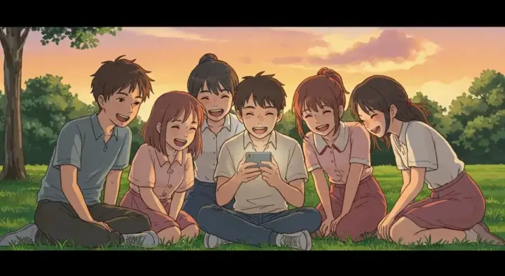 リアルな遊びからスマホゲームへ移行する仲間たち